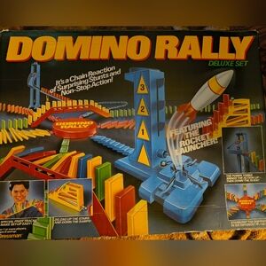 Domino Rally Deluxe Set with Rocket Launcher